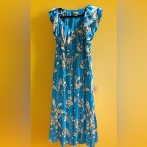 Taylor Turquoise Floral Dress
